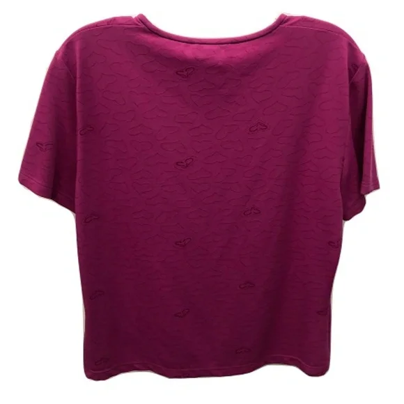 St. John Sport Heart Pattern shirt, Size M - Picture 2 of 2